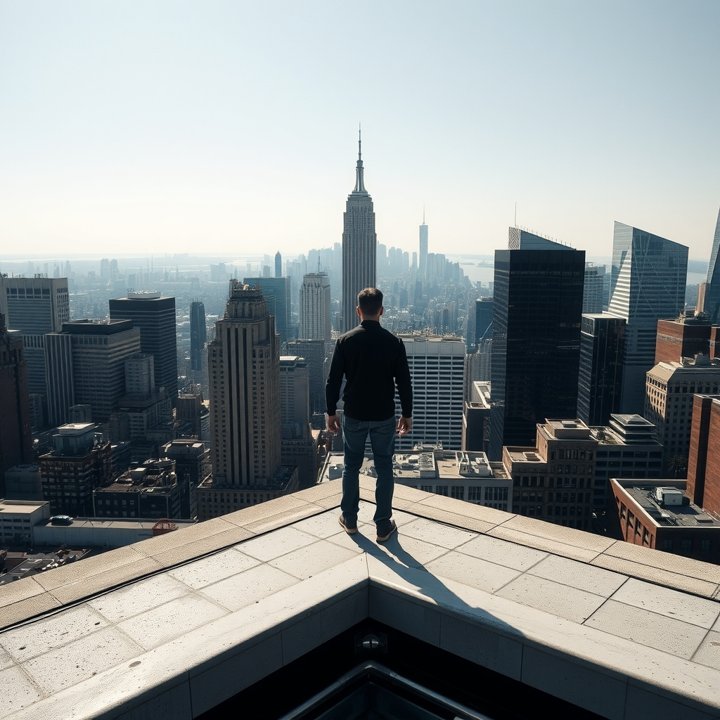 Urban Rooftop Parkour POV