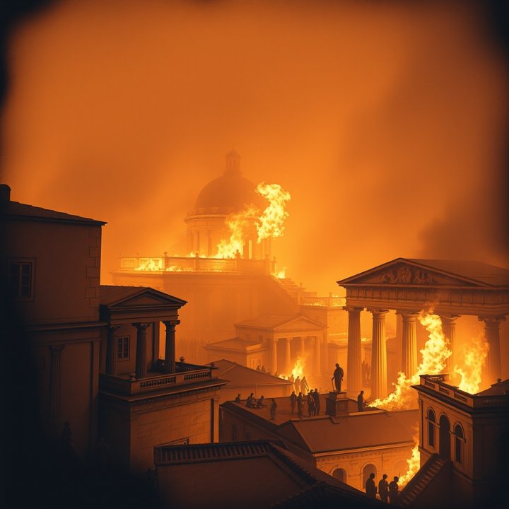 El incendio de Roma del año 64: qué pasó de verdad