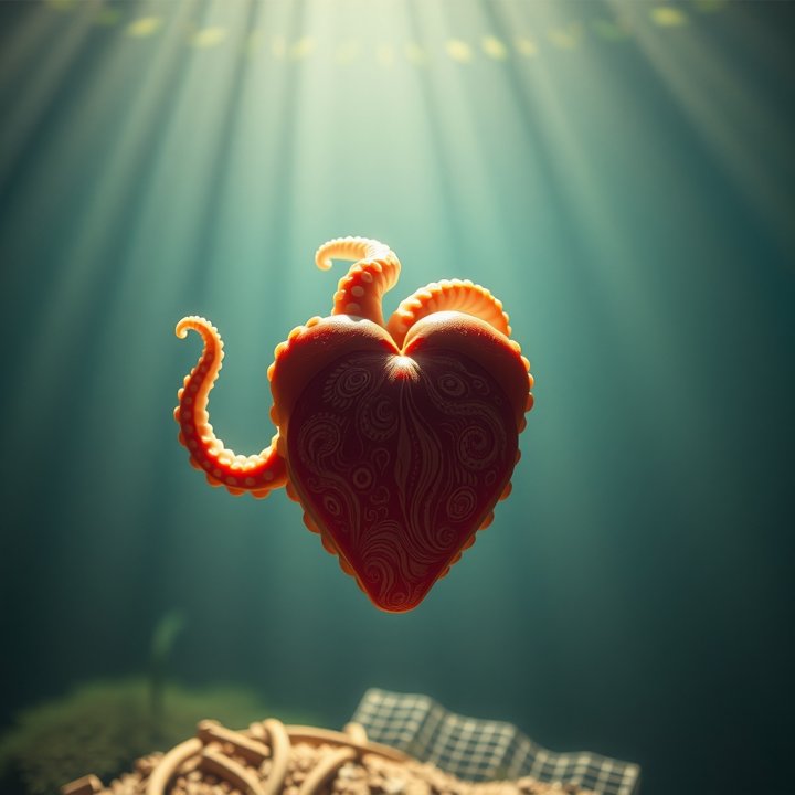 ¿Sabías que los pulpos tienen tres corazones?