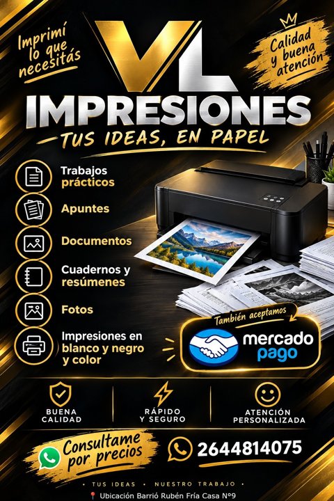 Impresiones profesionales al instante