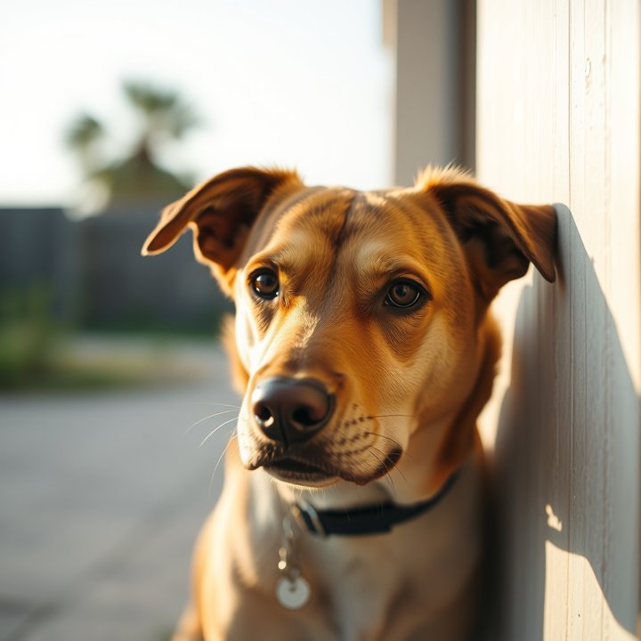 El perro y la esquina