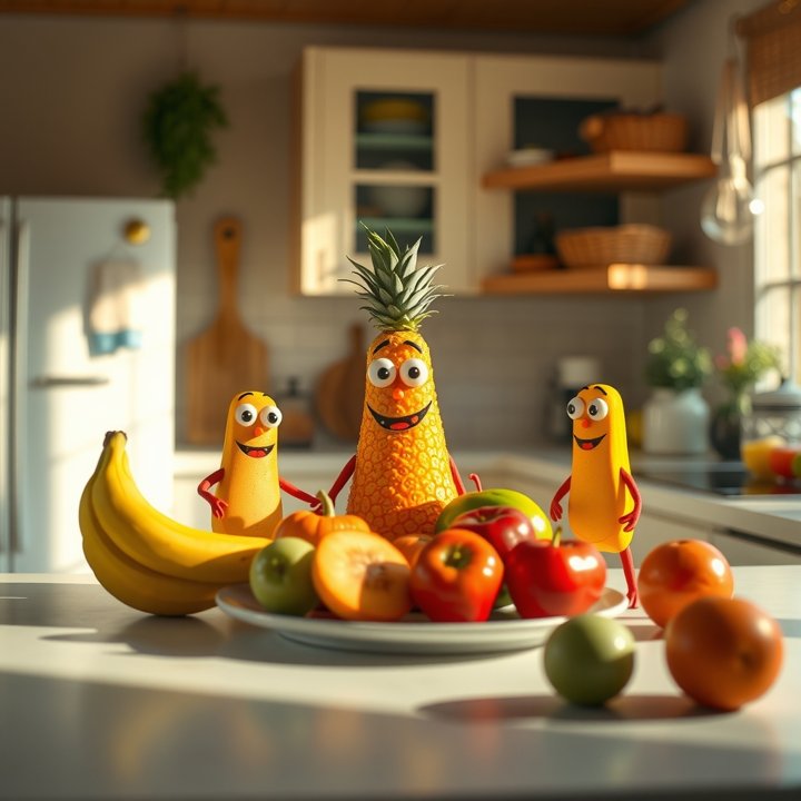 Aprendiendo con Frutas: colores, números, palabras y valores